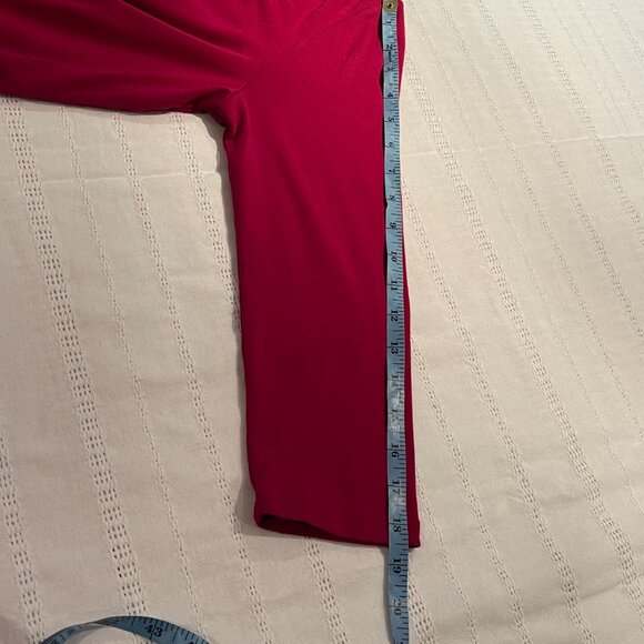 Lauren Ralph Laurent fuchsia pink top 3/4 sleeve size L - Picture 7 of 9